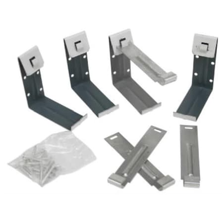 Swivel 19020 4 Pack Gutter Fascia Bracket With Nails; White Galvanized Steel - 4 in, 4PK SW878658